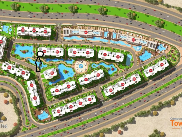 شقة بكمبوند تاون جيت