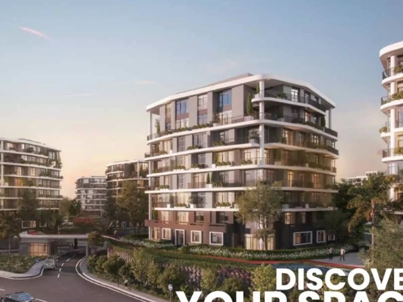 شقه للبيع ارمونيا بالعاصمه الاداريه 135 + حديقه 55